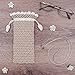 Handmade Crochet Case With Lace Trim and EyeGlass Strap Set