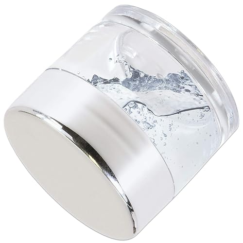 Miniatura 7 de Beauticom Tarros redondos de acrílico transparente de pared de 0.25 oz0.2 fl oz de grosor a prueba de fugas para belleza, crema, cosméticos,