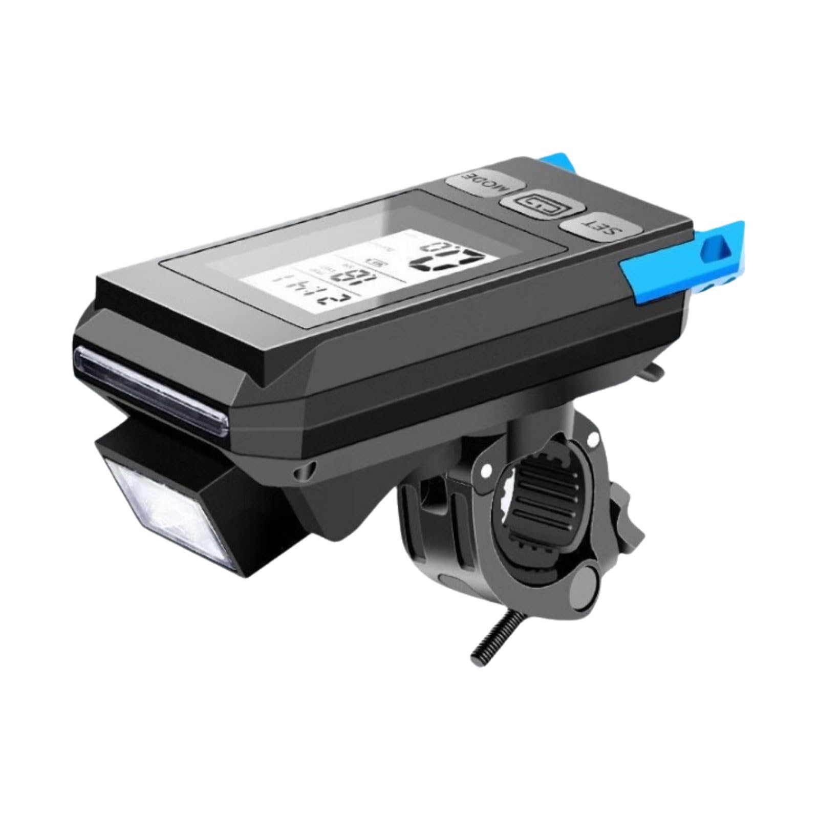 Kompaktowy plastikowy dzwonek rowerowy szosowy rower górski róg reflektor wielofunkcyjny dzwonek ze stoperem ładowanie USB łatwa instalacja
