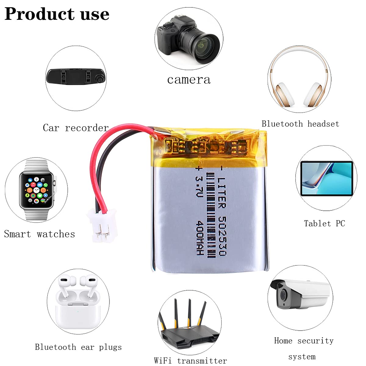 XKHYX 20 stks 3.7 V 330 mah 701440 Lithium Polymeer ion Batterij 2.0mm