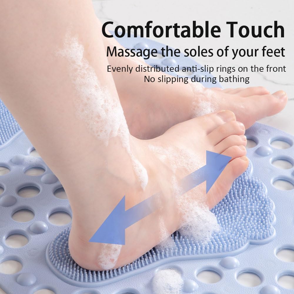 Tapis de Bain/Douche/Salle de Bain Doux avec ventouses puissantes – en Forme de Nuage
