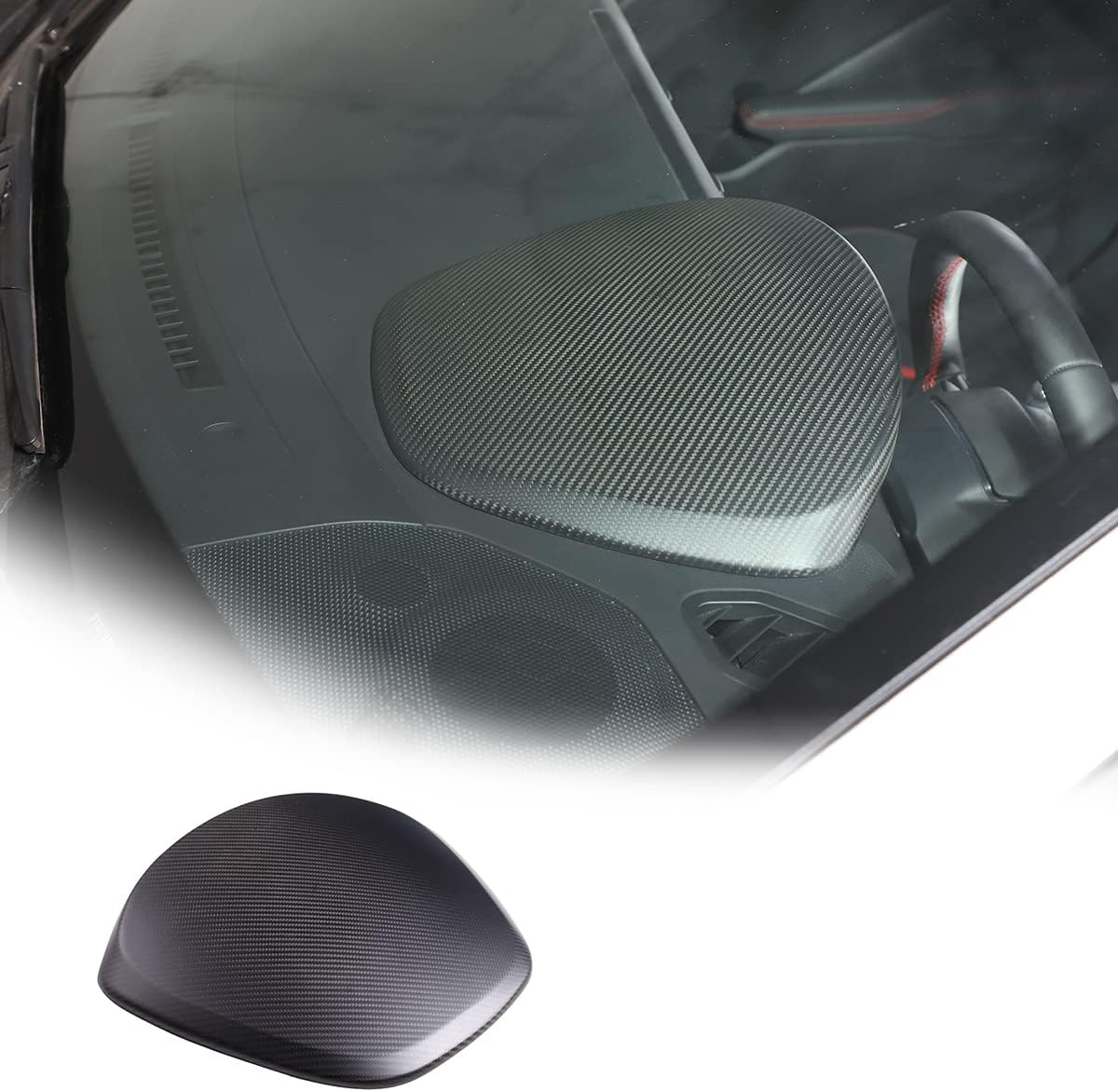 100% Real Carbon Fiber Car Dash Board Blackout Hood Cover for Subaru BRZ Toyota 86 2022 (Matte Carbon Fiber)