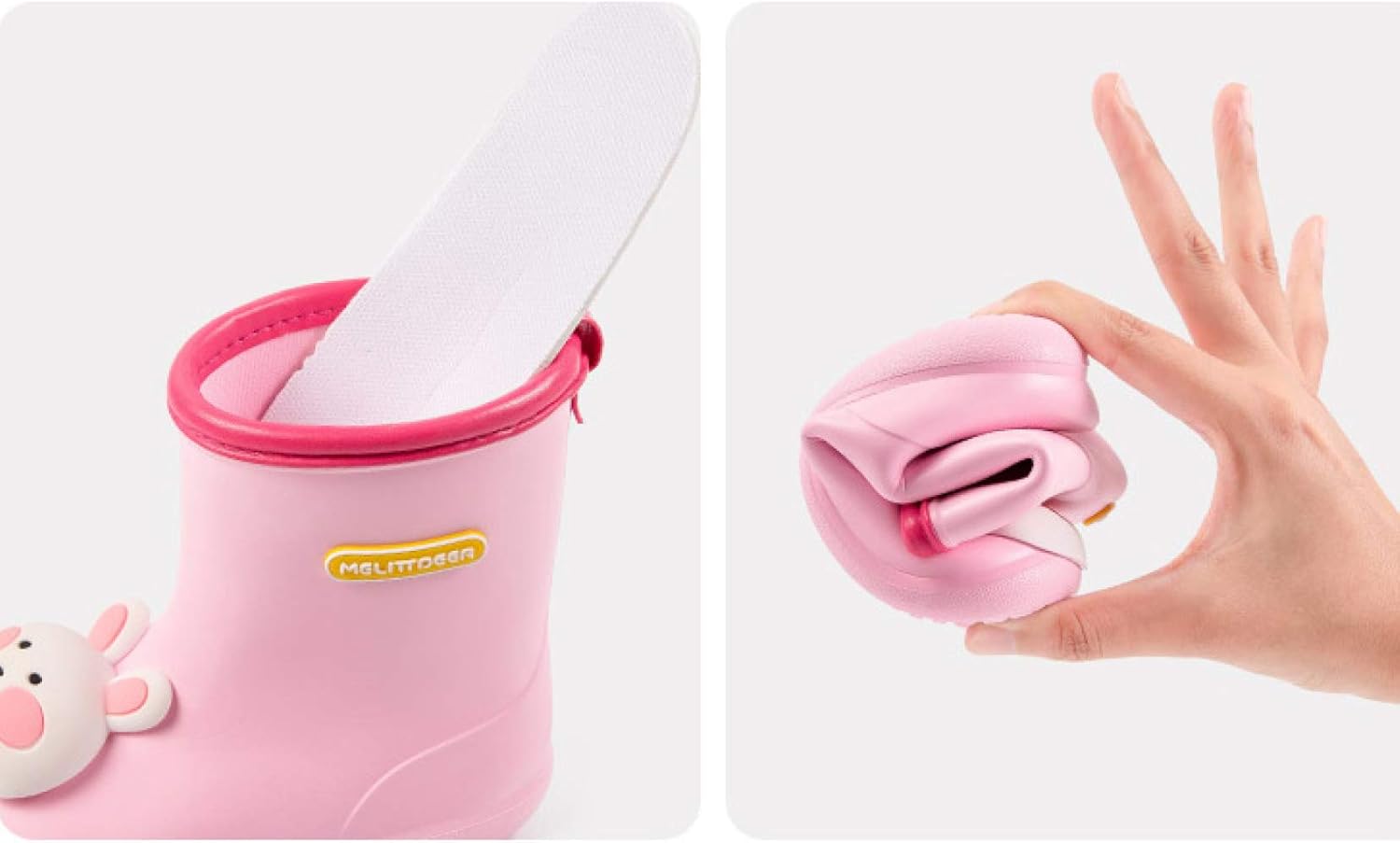 [XINXIKEJI] レインブーツ キッズ 女の子 男の子 可愛い 3D漫画グラフィック ベビー用レインブーツ ジュニア 長靴 防