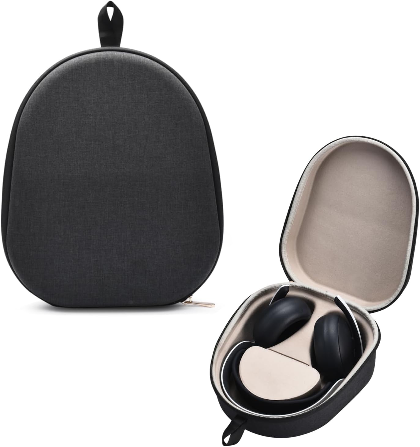 XBERSTAR Headphones Case for Sony Pulse Elite Wireless Bluetooth Headset Protective Carrying Case Travel Carrying Bag with Cable Storage (Black)