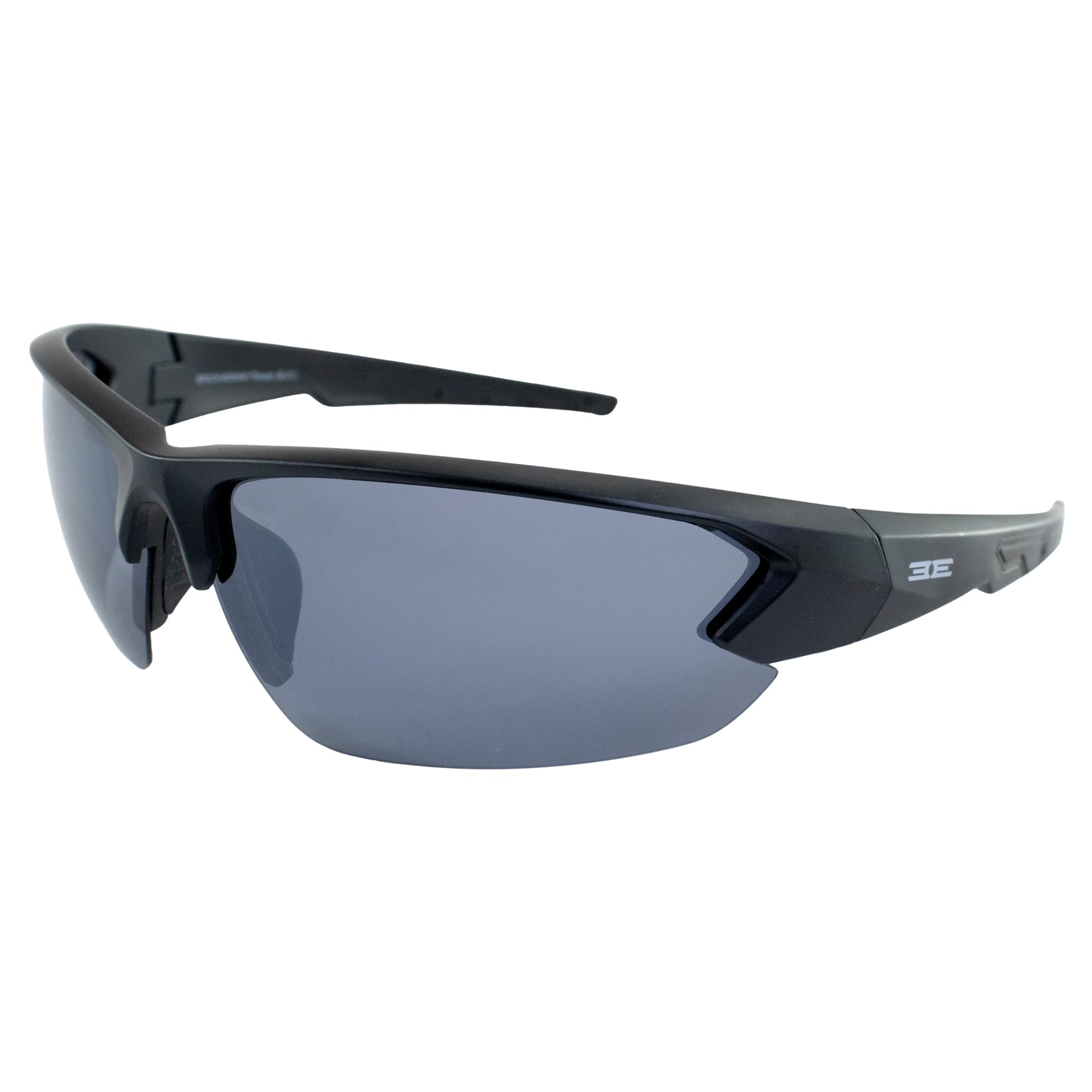 Epoch Eyewear Midway Golf Sunglasses Black Frame Polarized Smoke Lens
