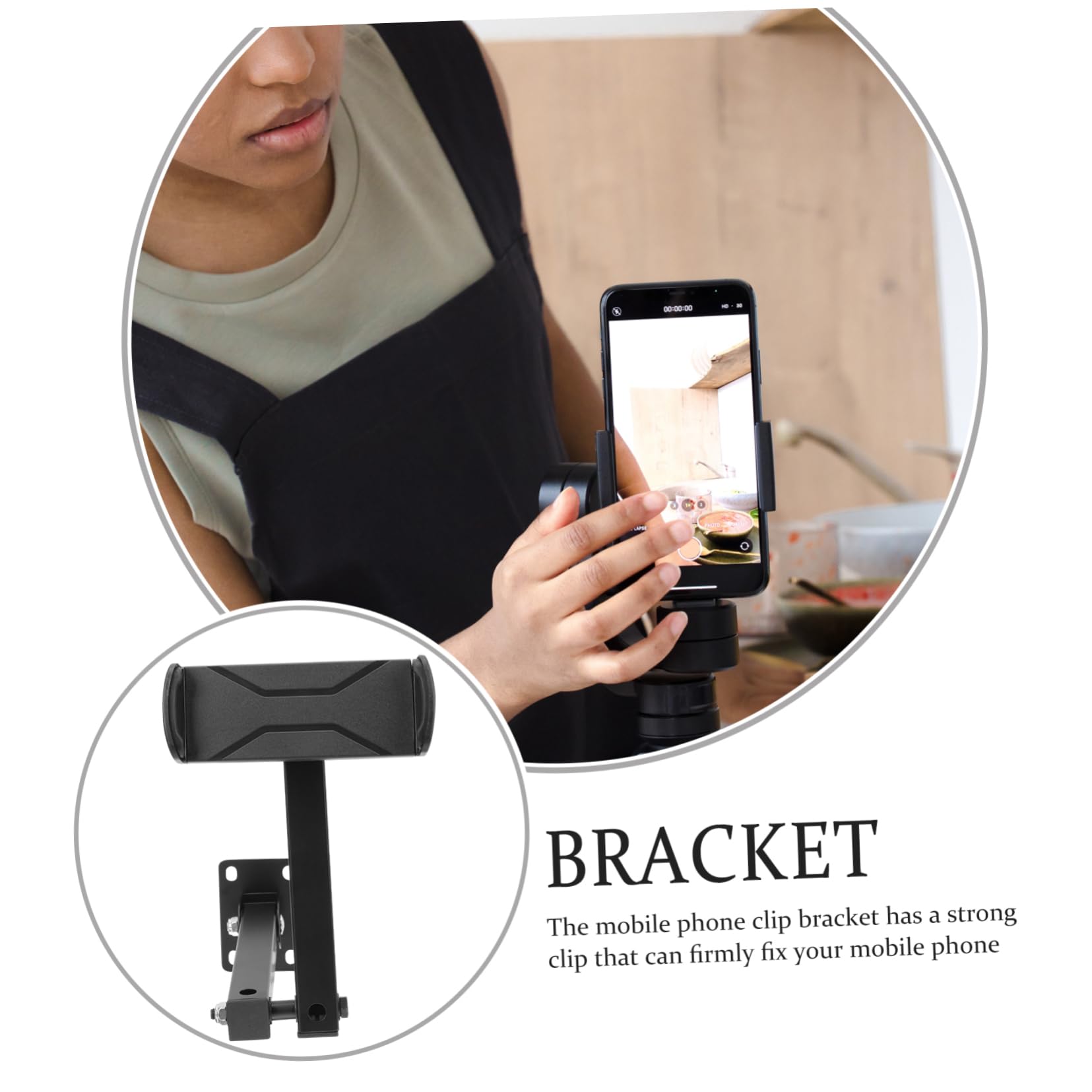 SEWACC Soporte De Pared Para Teléfono y Tableta Soporte De Aleación Plegable Ajustable Para Teléfono Móvil