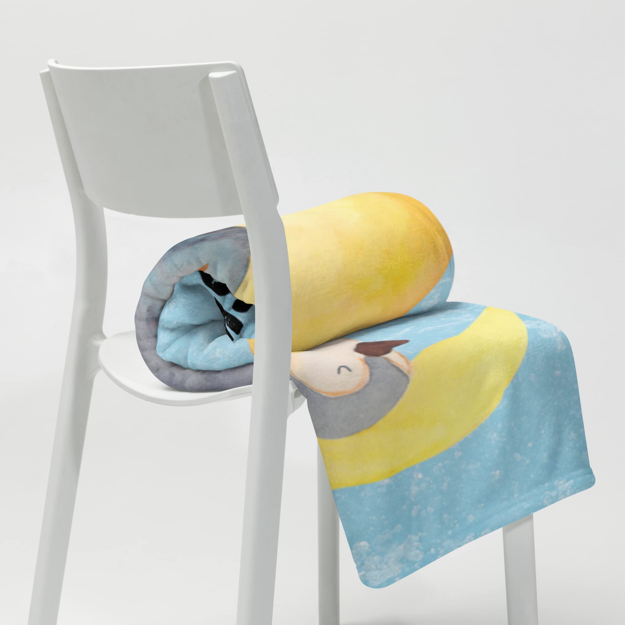 Mr. & Mrs. Panda Kuscheldecke personalisiert Pinguin Mond - Personalisierte Geschenke, Decke mit Namen, Kinderdecke, Süßigkeiten, schlafen, Angel, Personalisierbare, Neugierig, Schlafzimmer