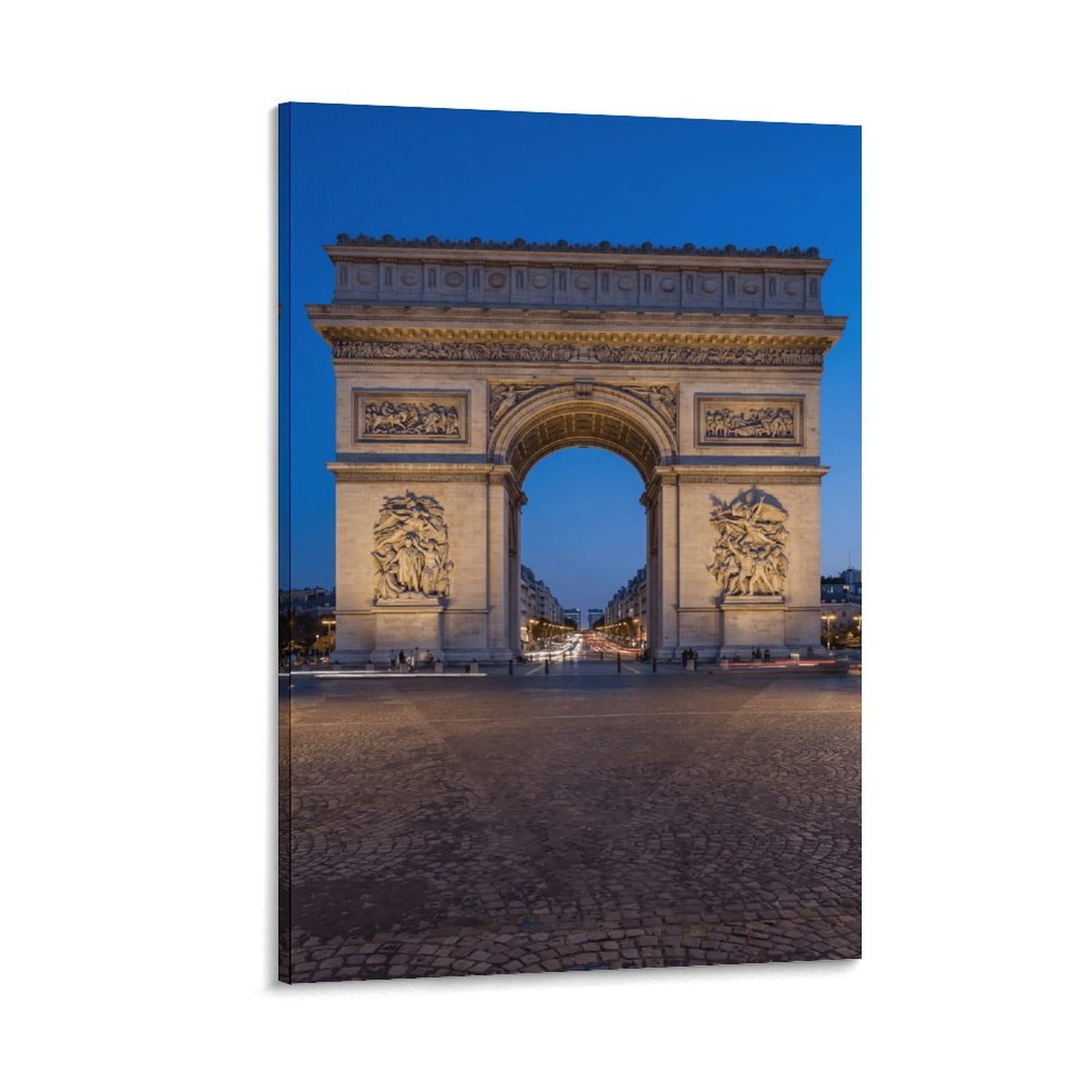 XPASHIQWC Arc De Triomphe Paris Poster Artwork Giclee Canvas Prints Modern Canvas Wall Art Picture Wall Hanging for Living Room Bedroom Home Decorations 20x30inch(50x75cm)