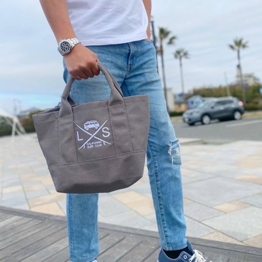 Amazon.co.jp: 西海岸系 LUSSO SURF ミニトートバッグ グレー