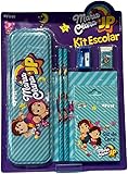 Kit Escolar Maria Clara e JP com Estojo e Itens Diversos – Ideal para Escola, Volta às Aulas e Presente Infantil