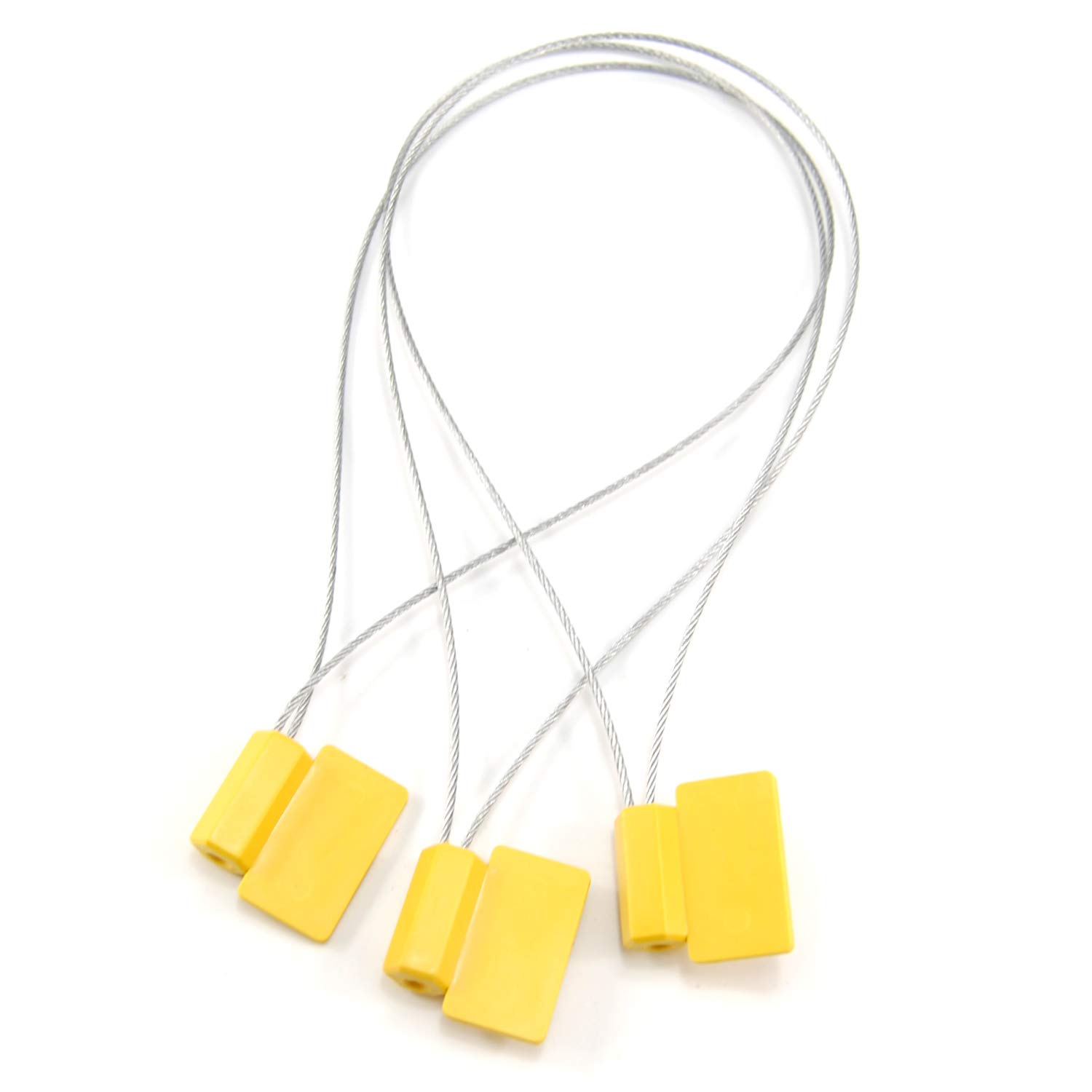 Metalowy kabel stalowy Metalowe plomby zabezpieczające z numeracją, opaski zaciskowe Długość 300 mm 11,8 cala 10/50/100 szt.(10pcs)