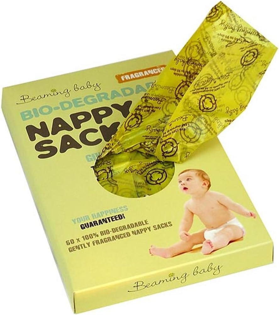 BioDegradable Nappy Sacks Fragranced (60 sacks ) Beaming