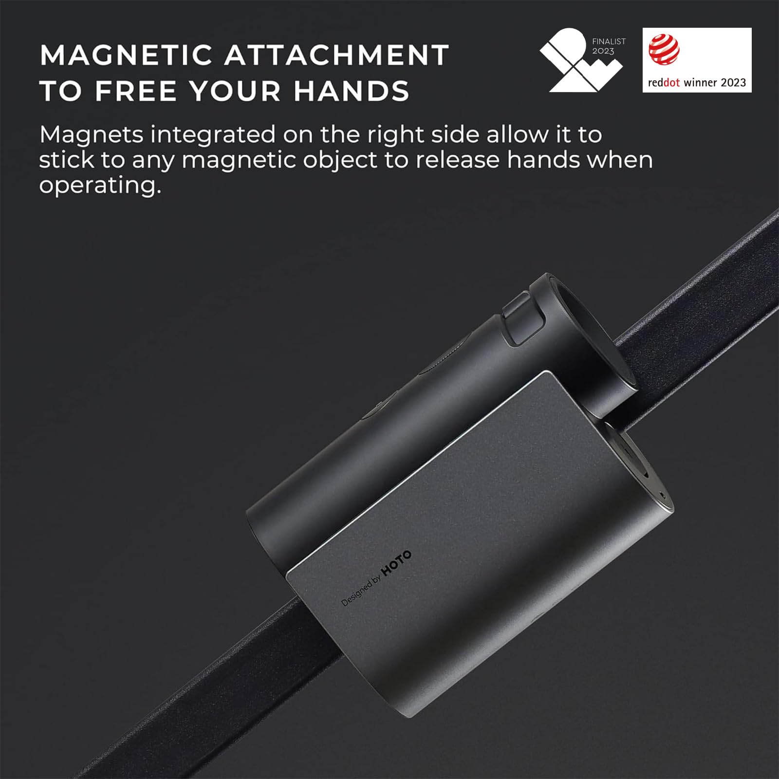 HOTO Golf Laser Entfernungsmesser Mit Slope und Flag-Lock, 1000 M / 1100 Yd, Rangefinder Mit Pulsvibration, 6X Vergrößerung, ±1 M Genauigkeit, IPX4 Wasserdicht, für Jagd/Wettbewerbe/Wandern