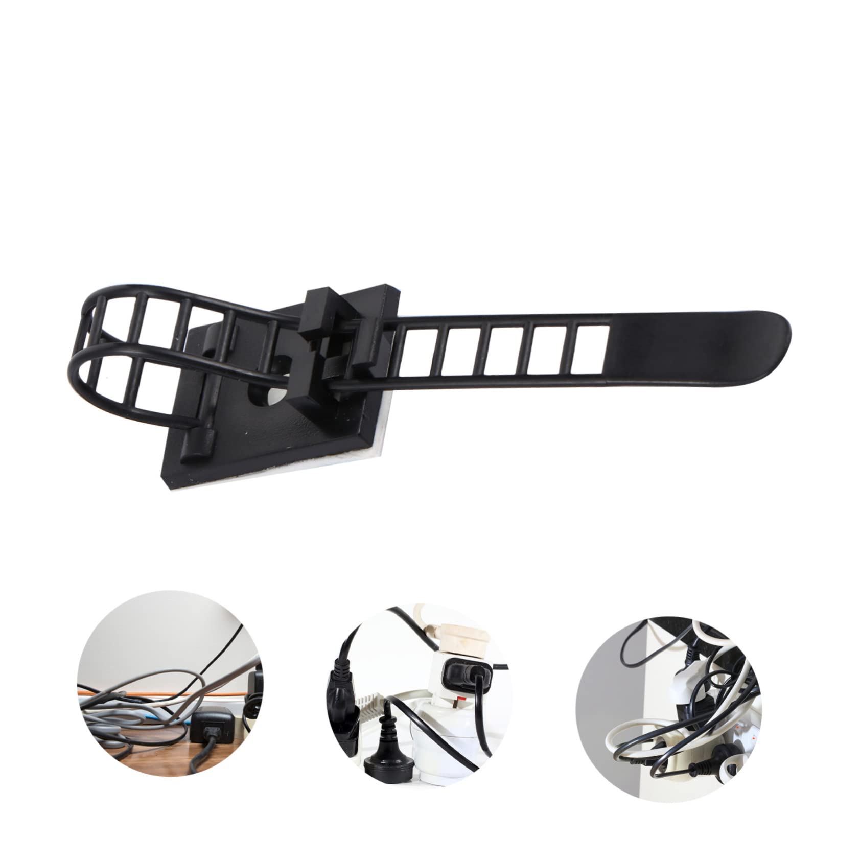 TEHAUX 3 Set Di Morsetti Per Cavi Per La Gestione Di Fascette Fermacavi in ​​nylon Autoadesive Clip Per Cavi Per Organizzare 50 Pezzi * 3