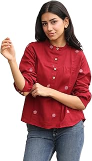 GoSriKi Tops for Women Printed Regular Fit Top|Tops for Women Stylish Latest|Perfect for Casual,and Everyday Outfits|Manda...