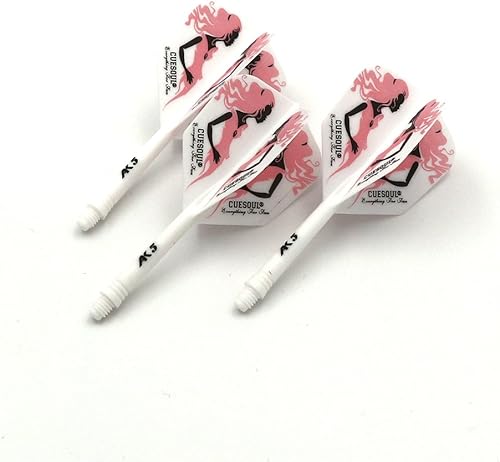 Miniatura 2 de CUESOUL ROST - Eje de dardos integrado y estándar de vuelo de dardosdelgadodiamanteala grandelágrimadiamante