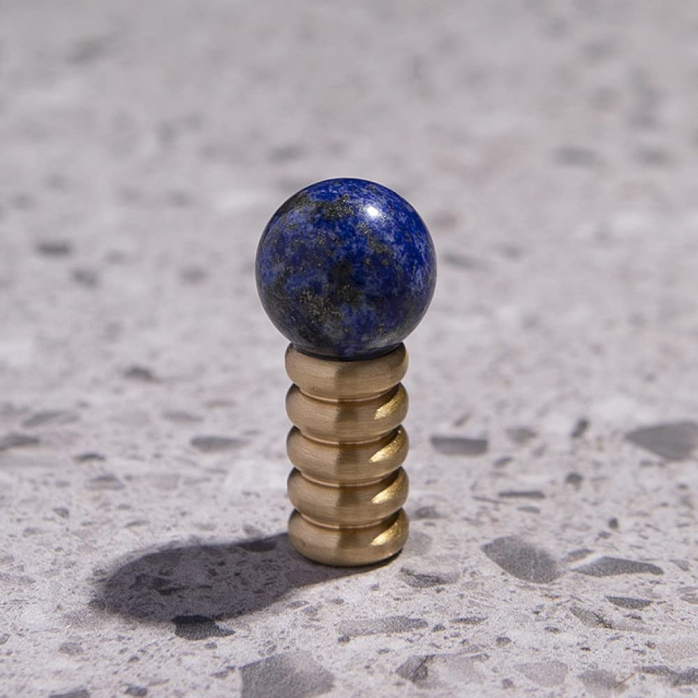 Boutons de tiroir en cristal rose pour poignées d'armoire en laiton
