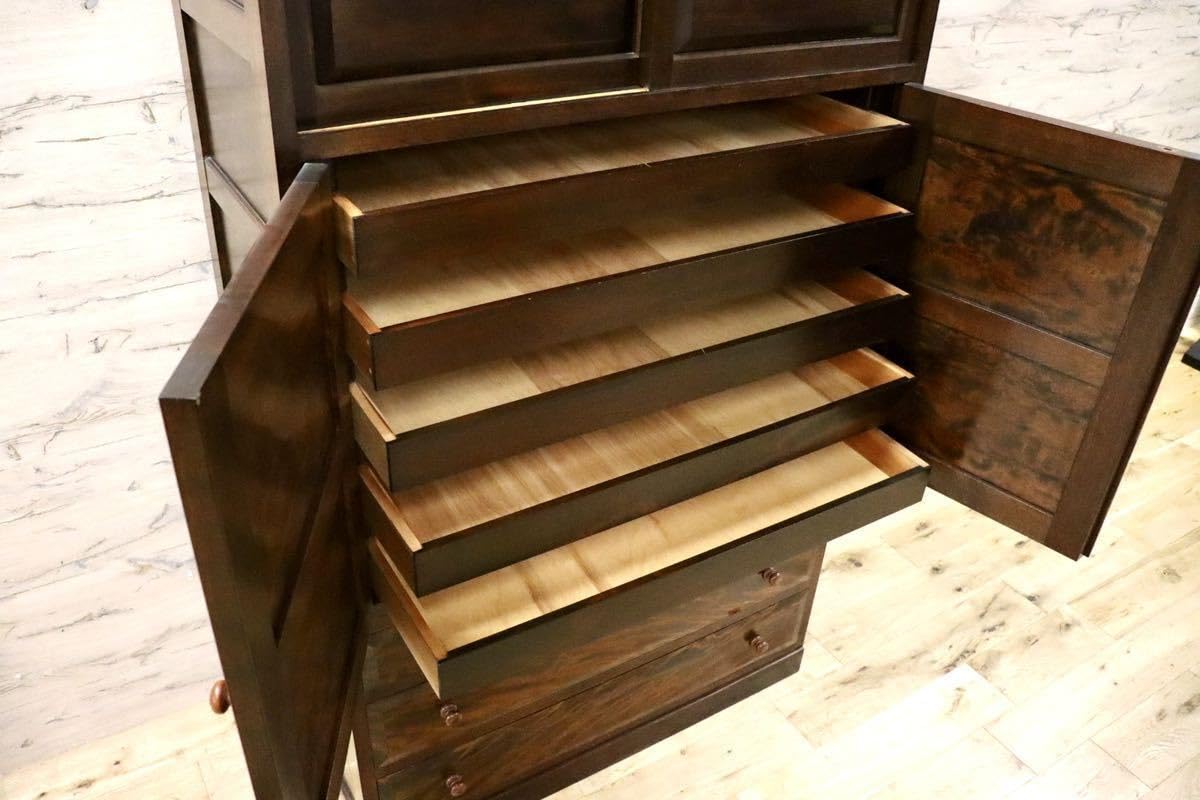 GMGH284○松本民芸家具 D型 和箪笥 整理箪笥 整理タンス 和家具 和モダ