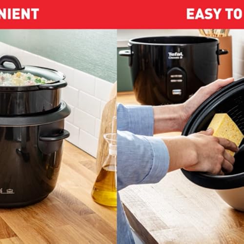 Bild 6 - Tefal New Classic Reiskocher RK1038 | automatische Programme | Warmhaltefunktion | 5L Fassungsvermögen | Dampfgarfunktion | schwarz-metallic
