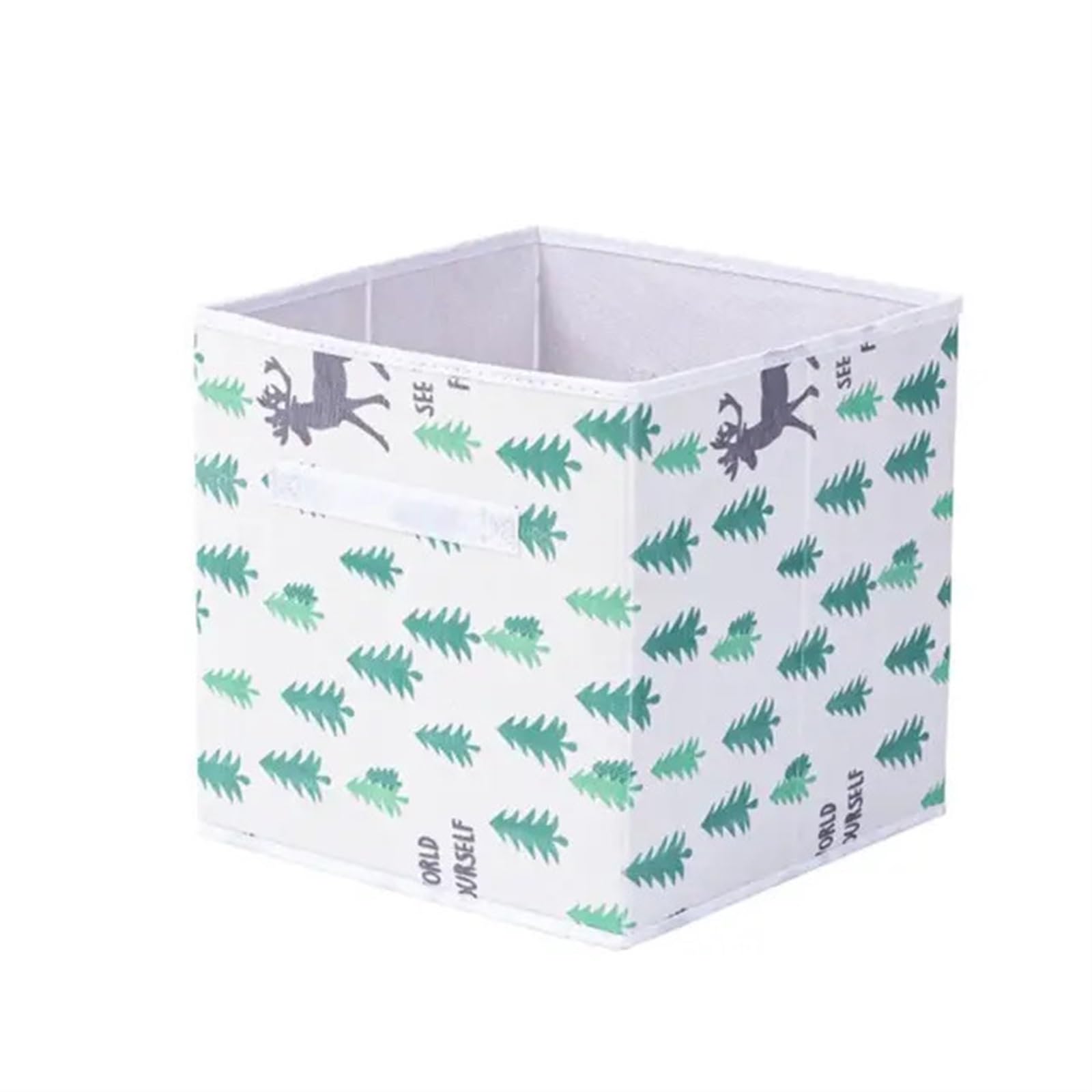 CGUOHU 6pcs Collapsible Cube Storage Bin Non Woven Fabric Box Home Organizer Drawer Toy Cabinet Organization For Wardrobe Storage(Green)
