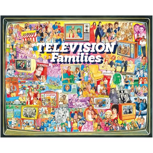 White Mountain Puzzles TV Families - 1000 Piece Jigsaw Puzzle