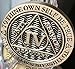 RecoveryChip 4 Year AA Medallion Reflex Antique Chocolate Bronze Chip