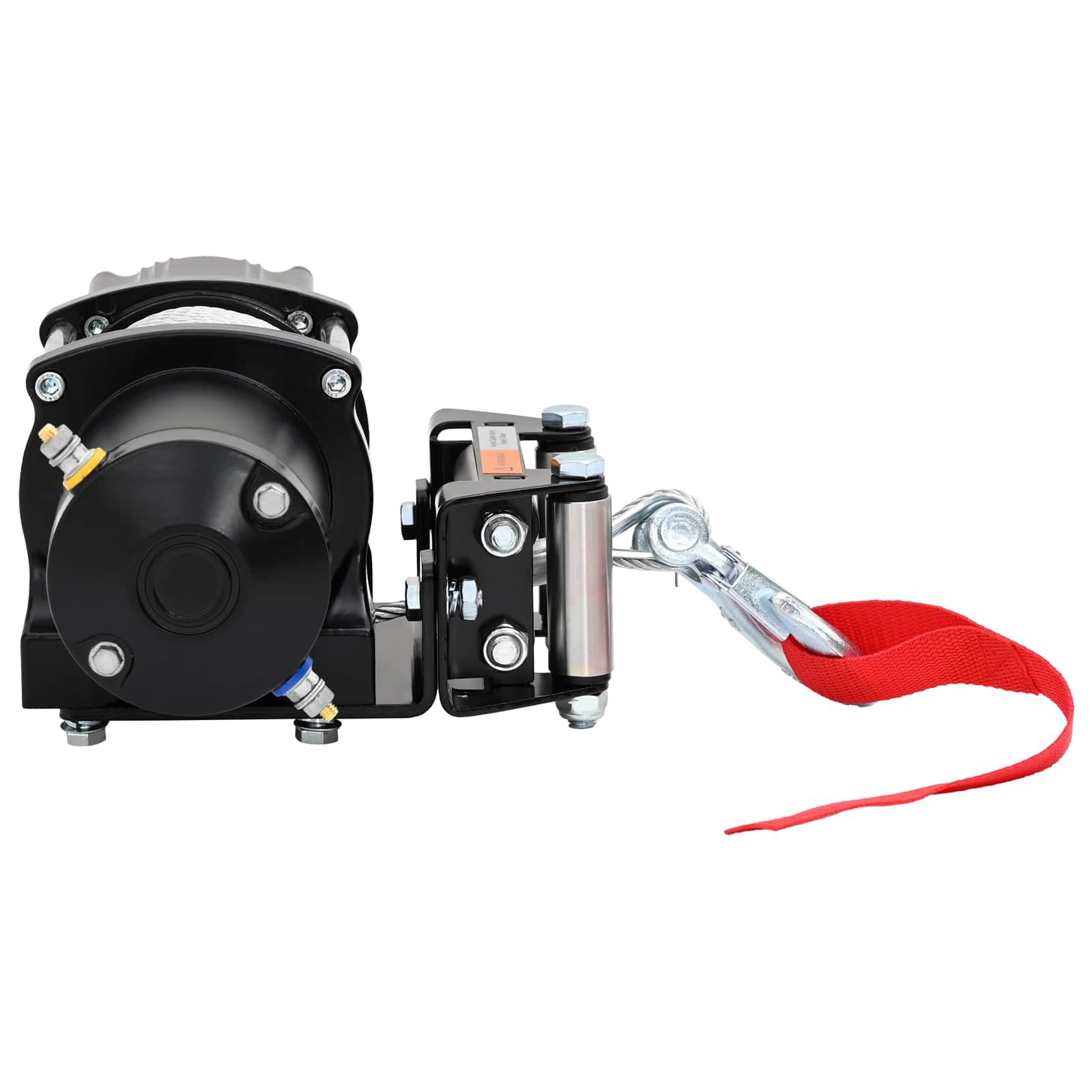 Verricello elettrico in PVC, nero, forza di trazione, per esterni, impermeabile, con telecomando, per ATV, barca, trattore, auto, rimorchio