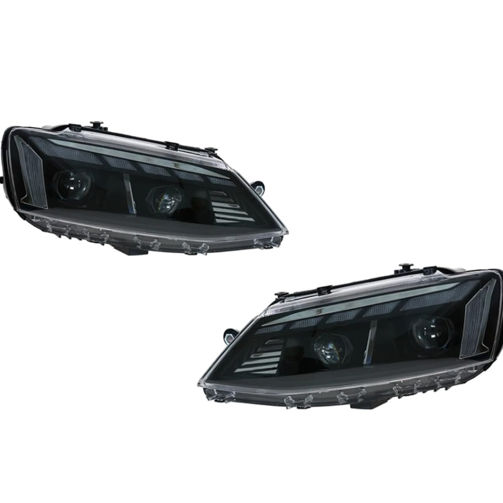 Gruppo Ottico Anteriore per Jetta Mk6 RS5 2011-2019, Design fari Auto, Lente proiettore Faro, Segnale dinamico DRL, Accessori Auto (Faro Anteriore/Guida a Sinistra)