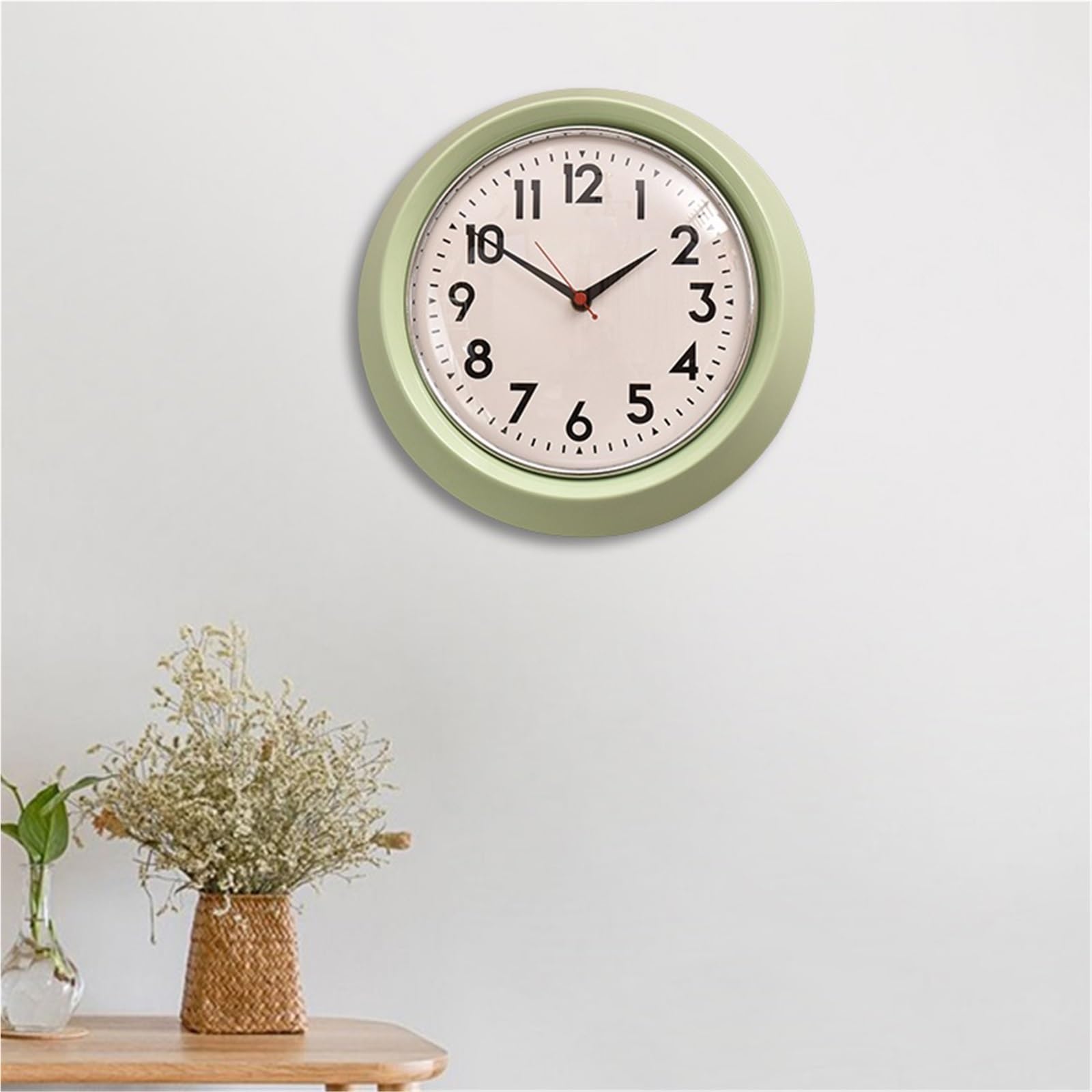 Orologio da parete minimalista silenzioso funzionamento a batteria quadrante numeri romani soggiorno camera da letto ufficio