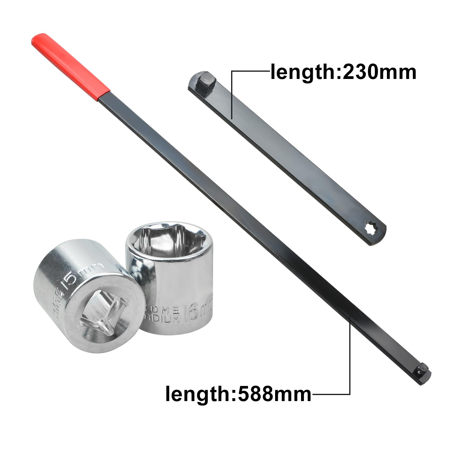 Lot de 8 outils de courroie serpentine pour réglage de la tension de la courroie de distribution