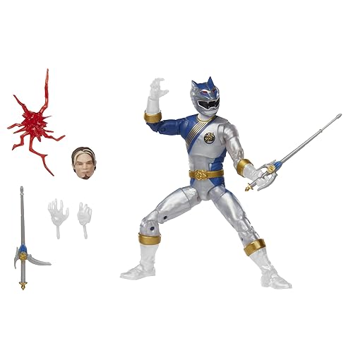 Figura de Acción Premium de 6 Pulgadas de la Colección Lightning de Power Rangers Wild Force Lunar Wolf Ranger