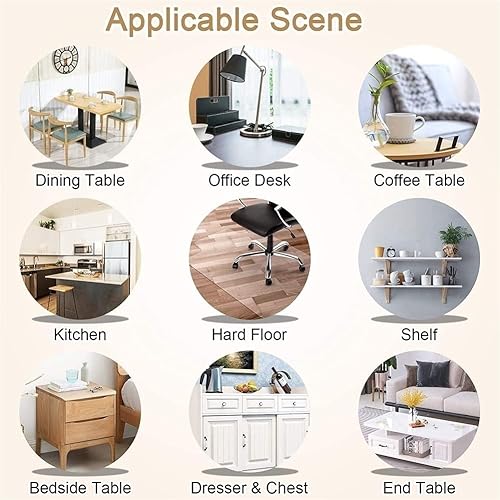 Miniatura 8 de Protector transparente para el suelo de la cocina, antideslizante, impermeable, transparente, para proteger la alfombra de pasillo largapelo bajo de