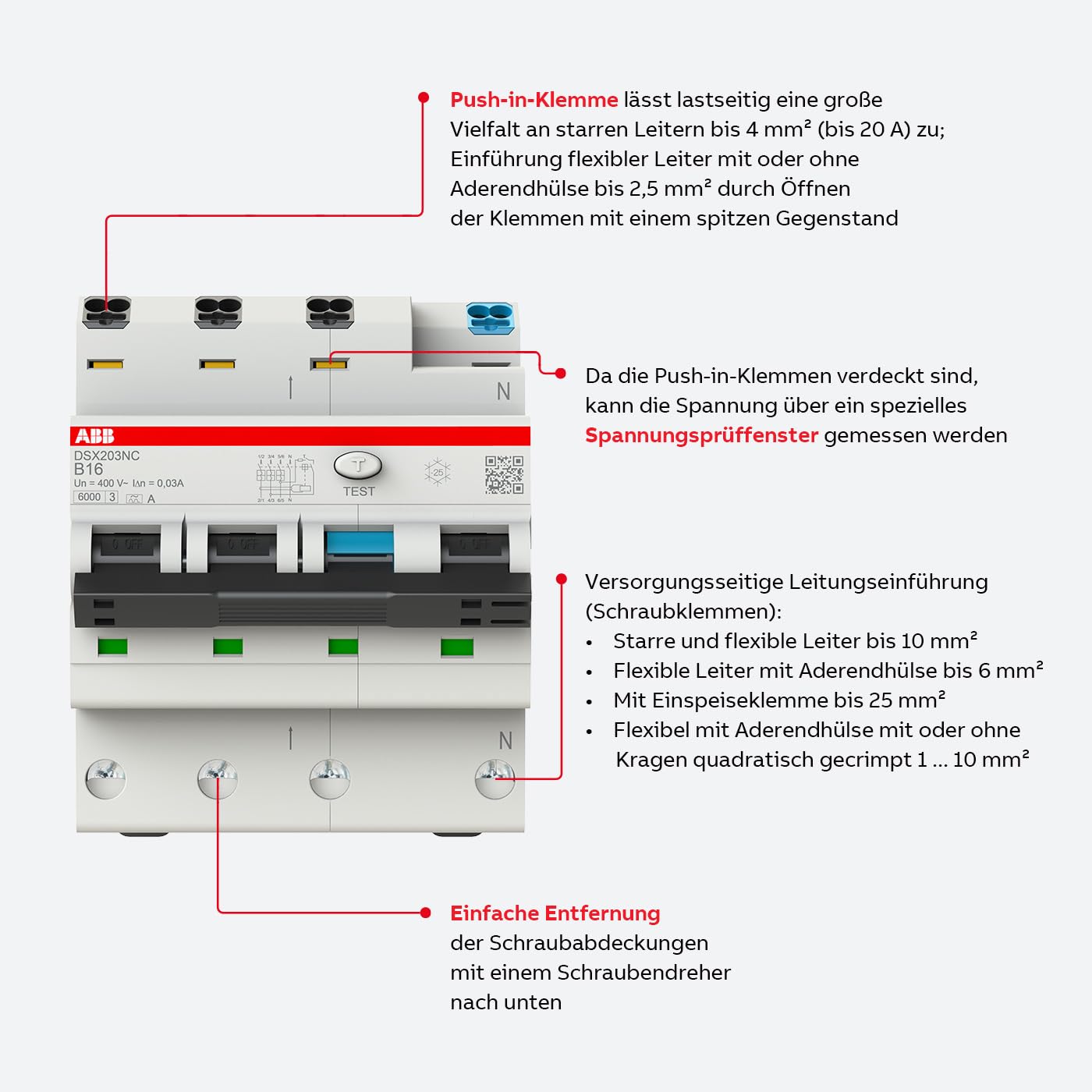 ABB SX201-B16 Sicherungsautomat FlexLine B-Charakteristik 6kA 16A 1P