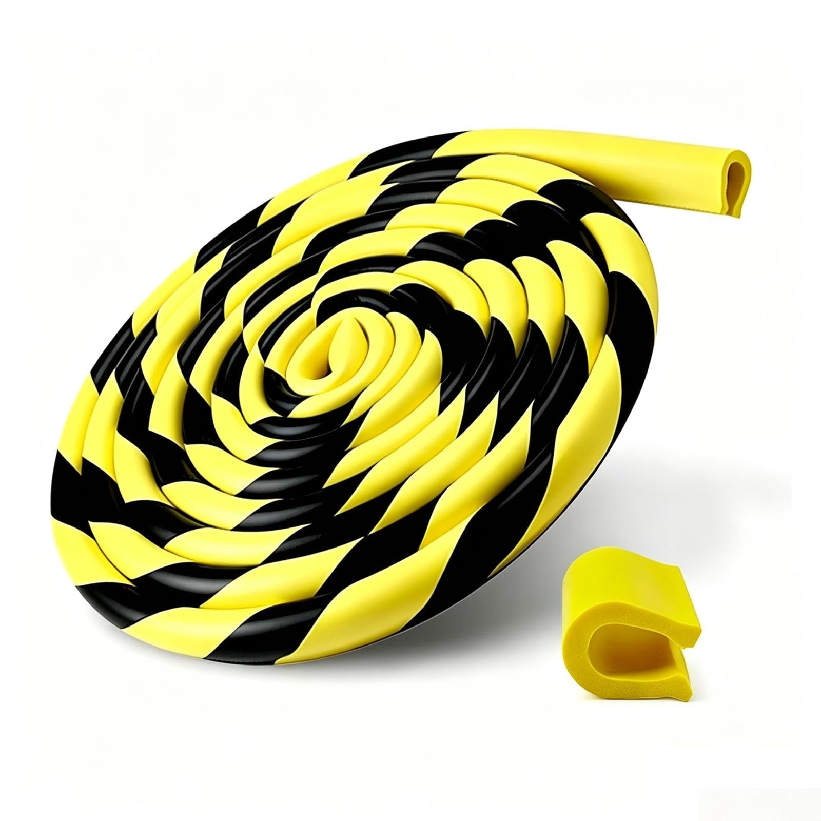 U-Shaped NBR Anti-Collision Strip,5m Flame Retardant Foam Wall Guard