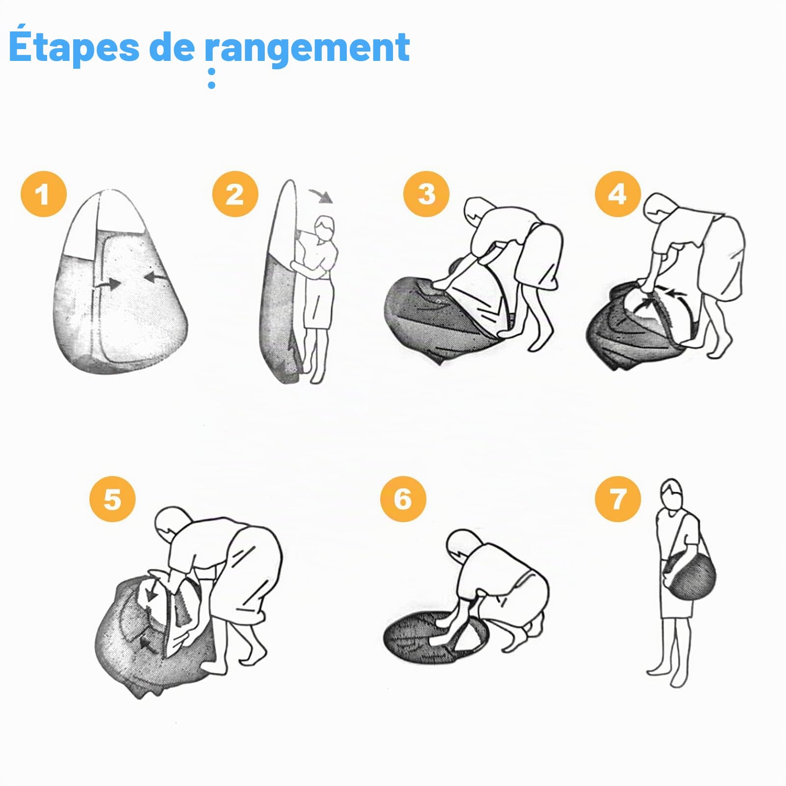 TUKAILAI Tente de Toilette Pop Up Camping Anti-UV, Tente de Douche Portable pour Plage Pêche Randonnée Bain L'extérieur, avec Un Sac de Transport