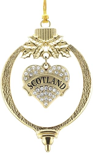 Miniatura 246 de Inspired Silver - Adorno de Colombia - Adornos navideños con forma de corazón de oro pavé con joyas de circonita cúbica