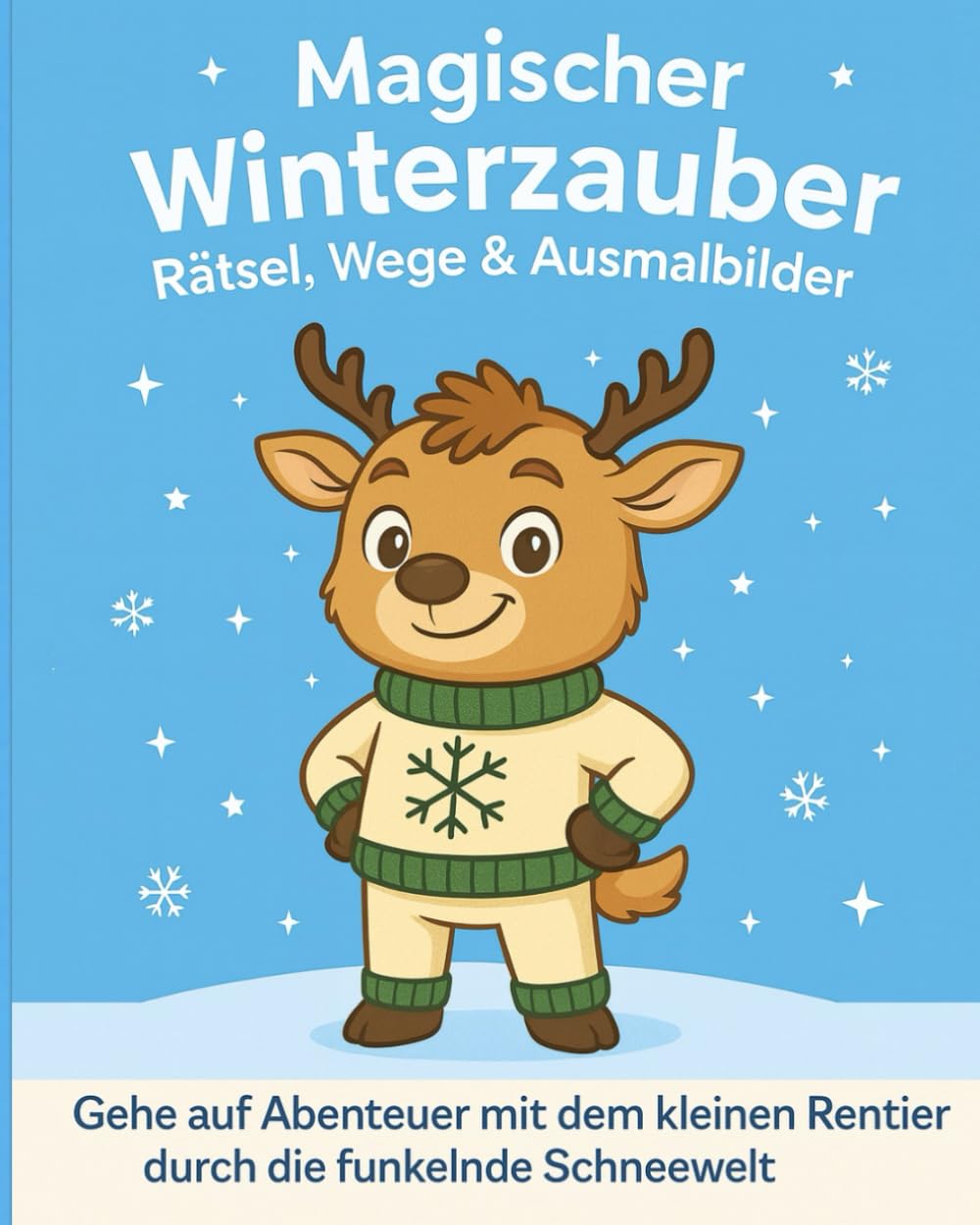 Magischer Winterzauber: Rätsel, Wege & Ausmalbilder