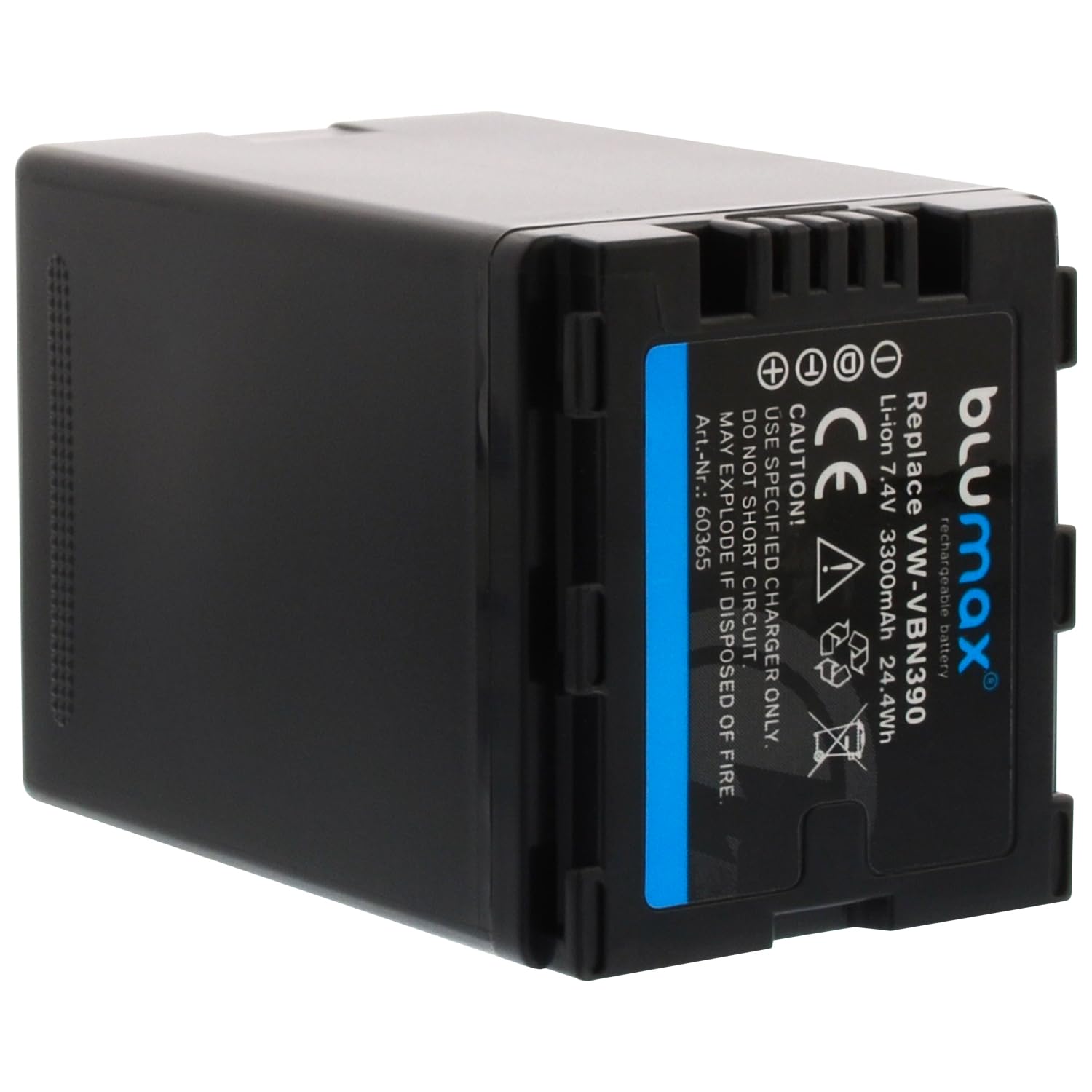 Blumax Akku kompatibel mit Panasonic VW-VBN390 VW-VBN390E |- 3300mAh -| VW-VBN130 VW-VBN130E VW-VBN260 VW-VBN260E - HDC SD909 HS900 - HC X929