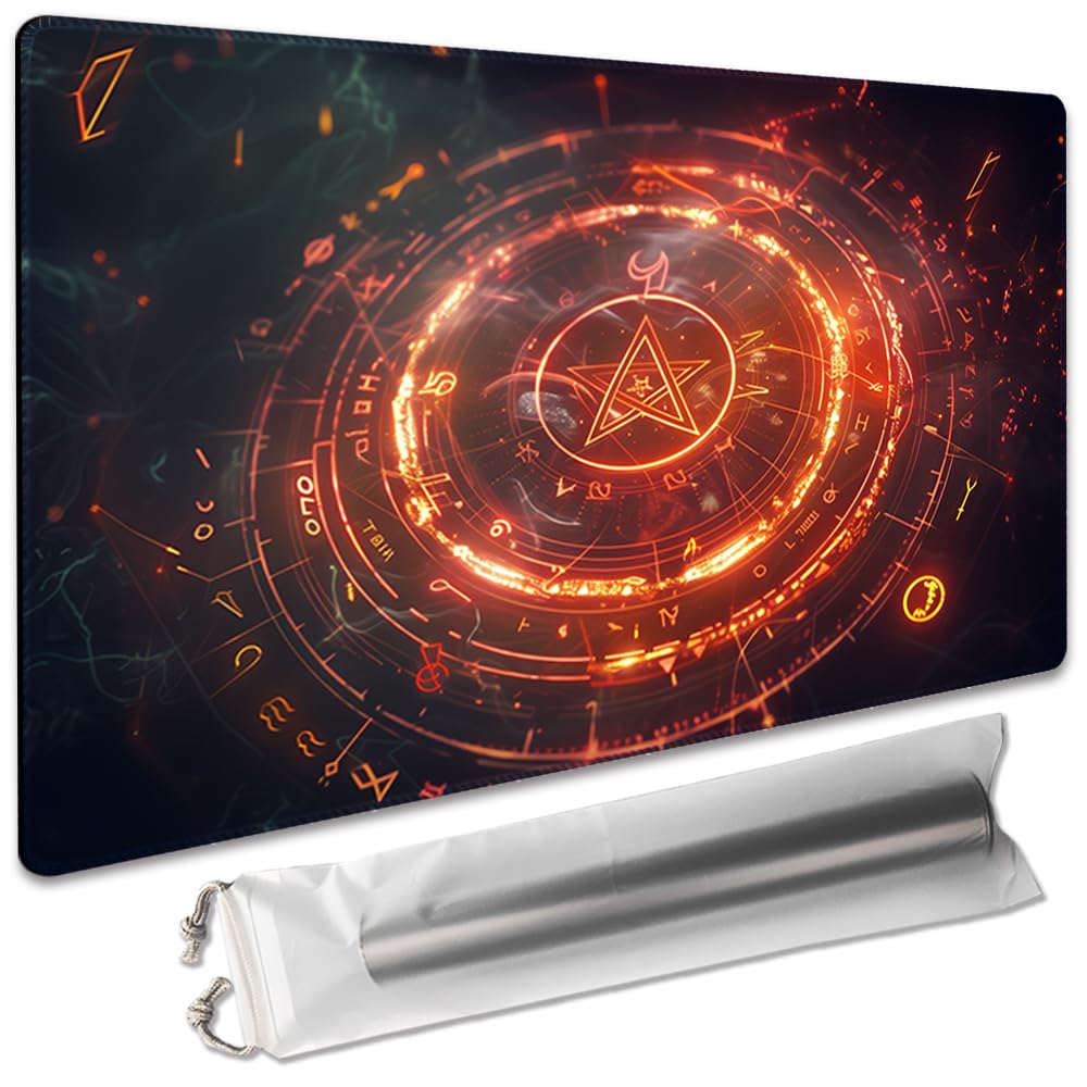 MTG Playmat with Zones Unofficial, Original Design Board Games Play mat 24x14 Inchnon Free Storage Bag - 2511271 (1118129, no Zone) — image 1