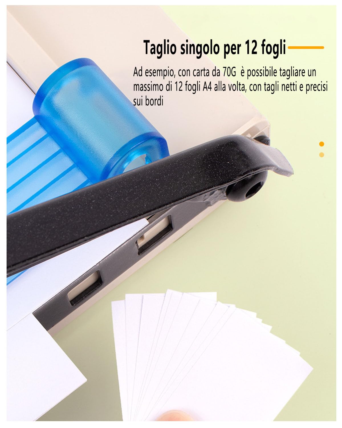 Taglia Carta,Taglierina Professionale Leggera,Taglierina Per Carta A4 Smontabile,Adatta Per Carta A4,A5,B5,B6,B7 Con Meccanismo A Leva