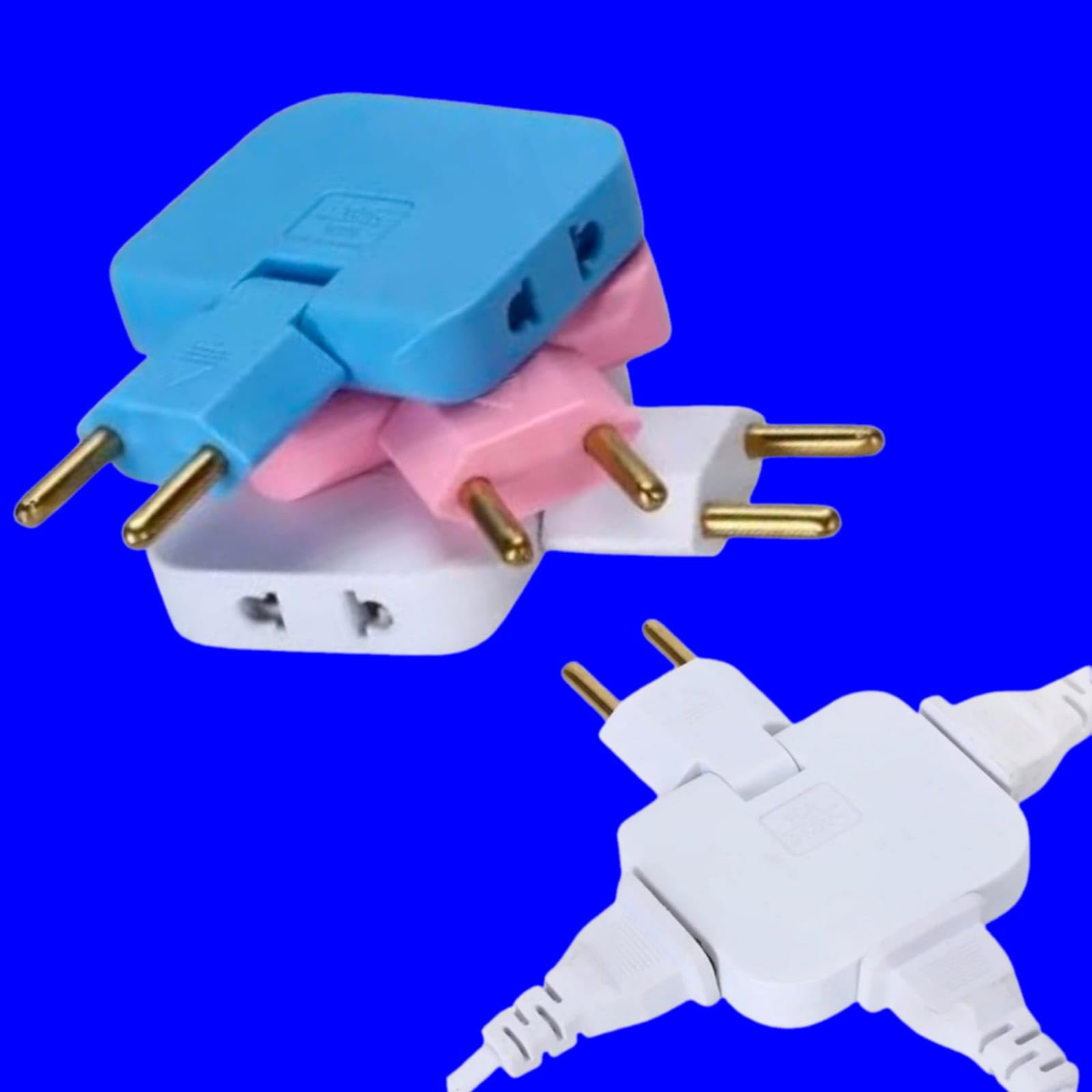 Adjustable 180 Degree Travel Adapter for Multi-Device Charging Compact EU Socket-image-9