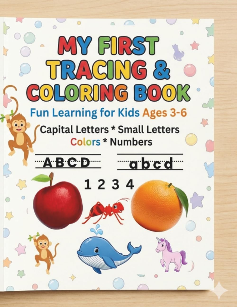 My First Tracing & Coloring Book.: Fun learning for kids.