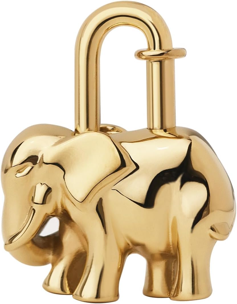 Creative Cute stainless steel elephant Pendant Keychain Gift For Handbag,Purse,Backpack,Car Keys golden and silvery