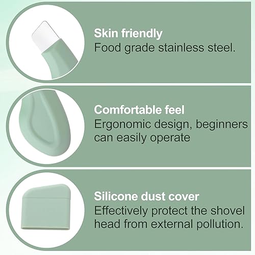 Miniatura 5 de 2 paquetes de herramientas para eliminar puntos negros, raspador facial para limpieza profunda de la nariz, herramienta de exfoliación suave y