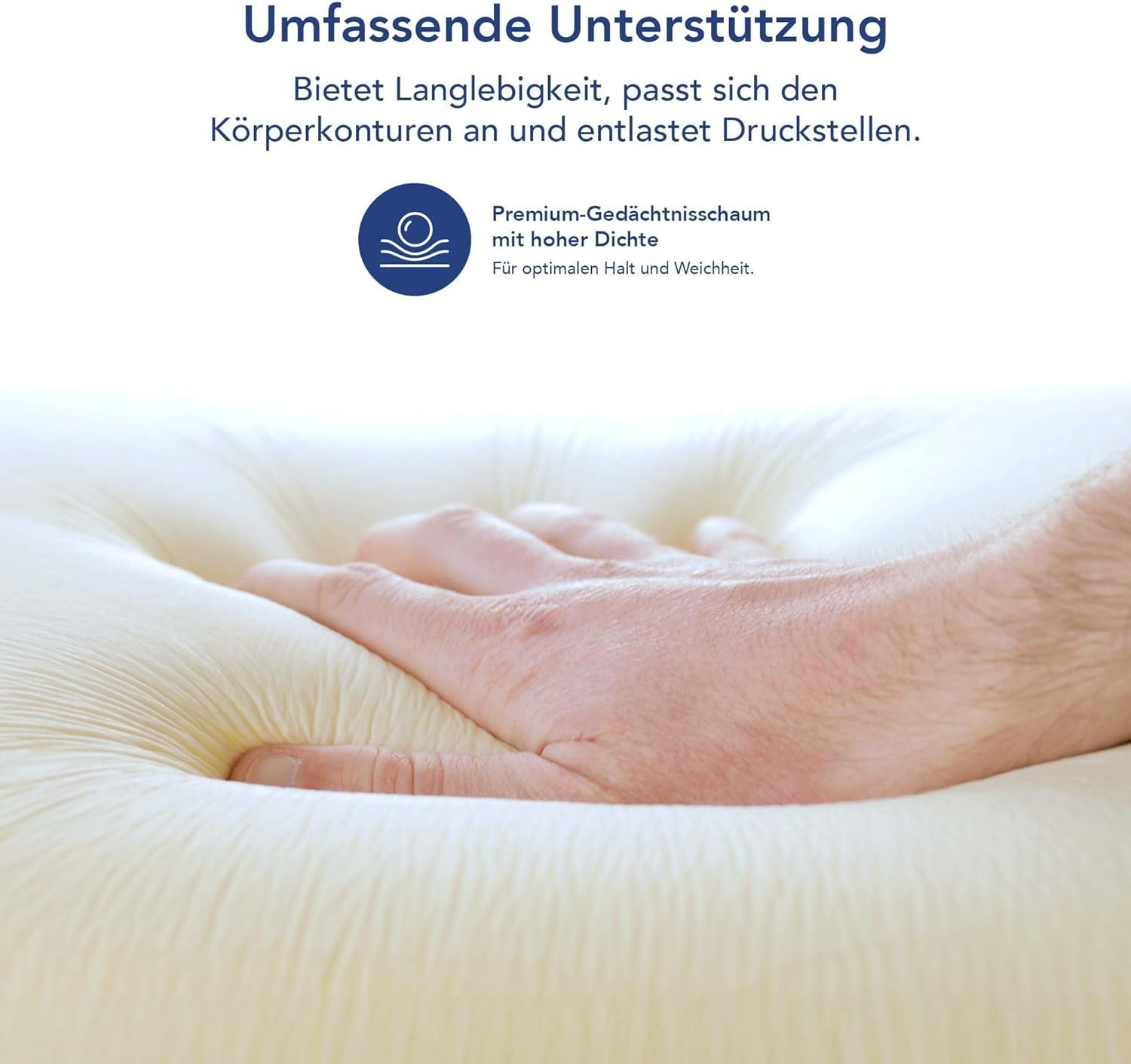 Keilkissen 4-teiliges Ergonomisch Kissen-Set | 12 in 1-Multifunktionsdesign mit Ebnehmbarem & Waschbarem Bezug zum Schlafen und Lesen