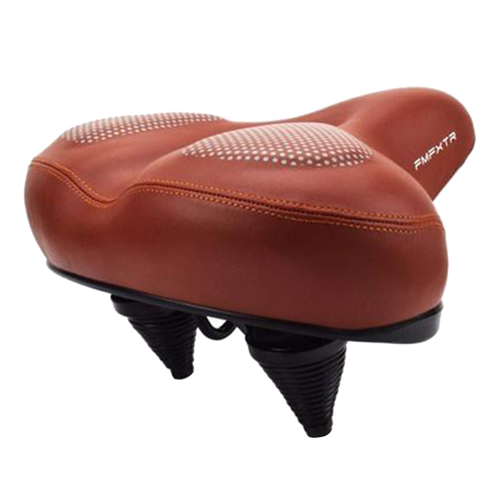 Milageto Gel Padded Saddle Extra Wide Bike Seat Cushion Seat, Brown Gel