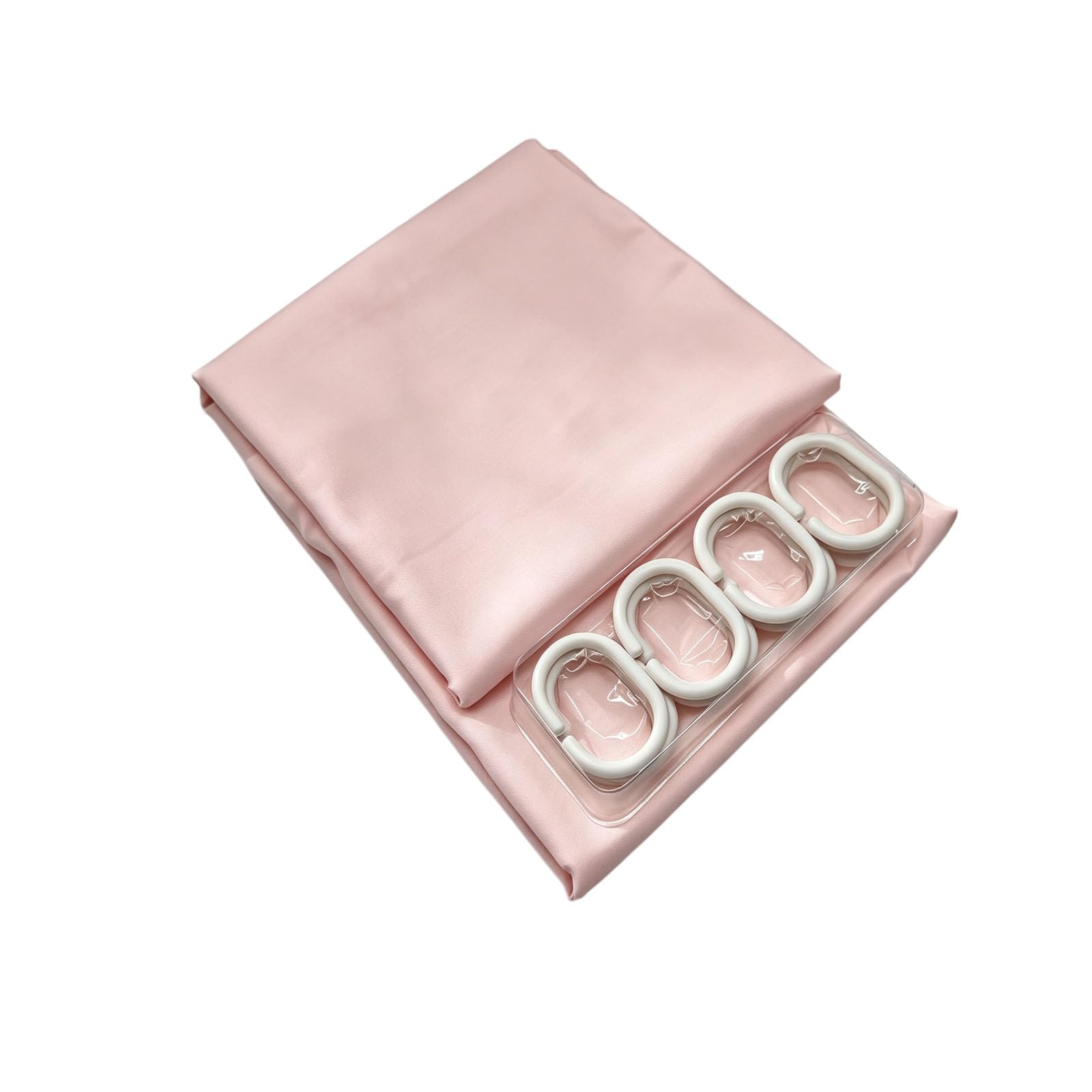 Rideau de Bain Rideau de Douche Anti Moisissure 260x280cm Rose