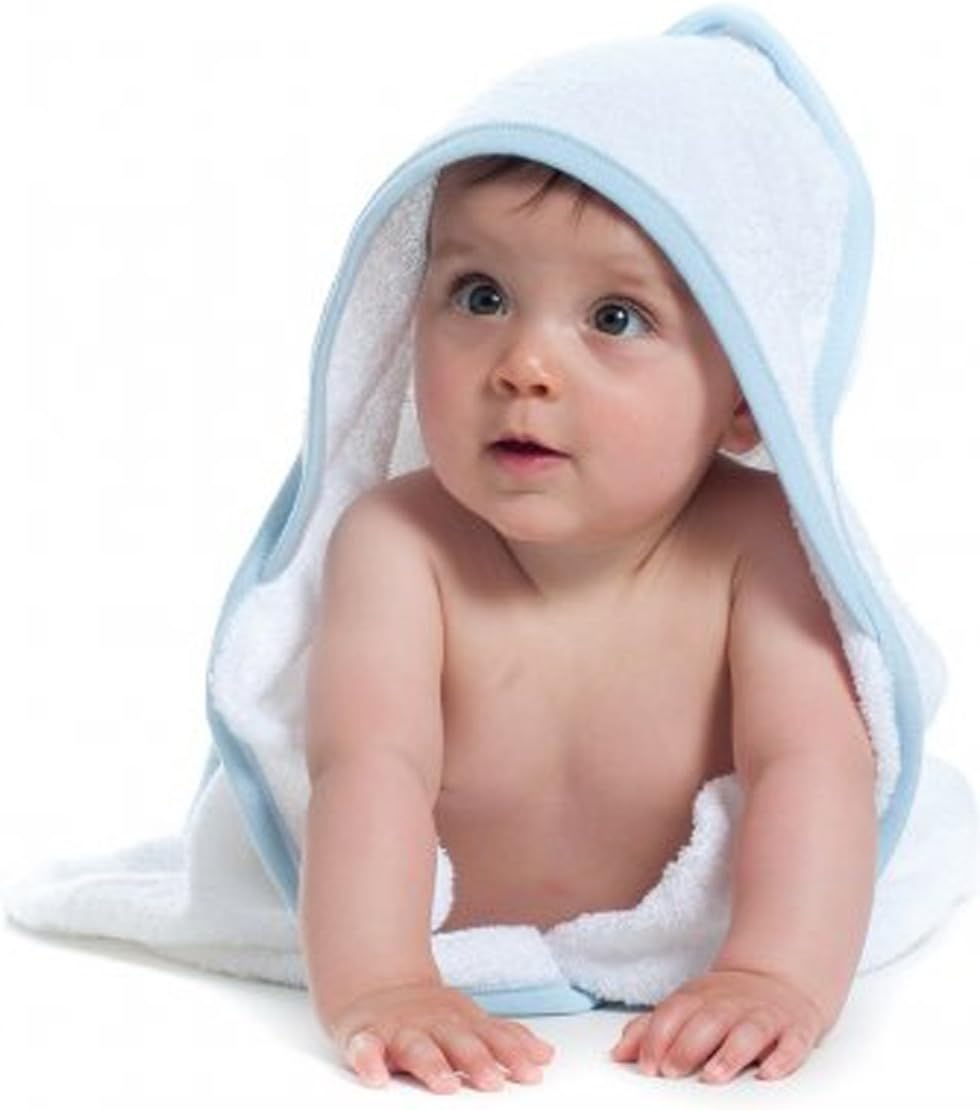 Footprint Direct Personalised Baby Hooded Towel (Pink)