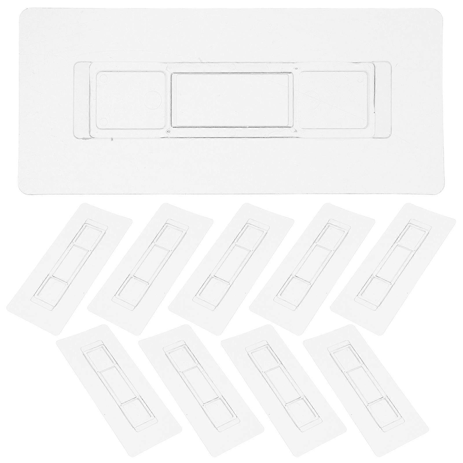 JOYHAPPST 20pcs Wall Mount Hooks Clear Wall Hooks Clear Adhesive Hook Sticker Hanger Stickers