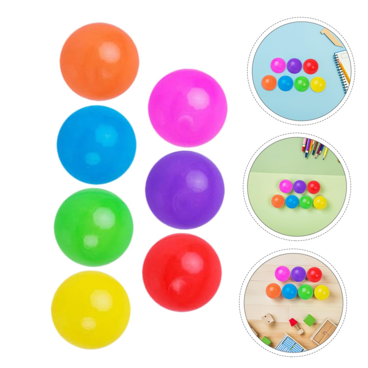 BESTonZON Bolas Oceánicas Redondas de Plástico 100 Piezas para Bebés